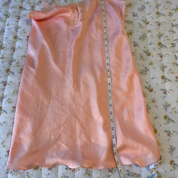Vintage Victoria's Secret Gold Label Union Made in USA Pink Lingerie Slip Dress - Picture 6 of 11